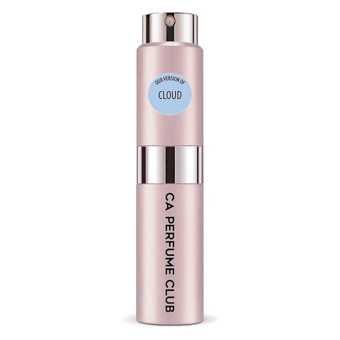 CA Perfume Impression of Cloud for Women Floral Fruity Gourmand Scent Long Lasting Perfumes for Women Eau De Parfum Travel Size Refillable Atomizer Spray 0.27 Fl Oz 8ml