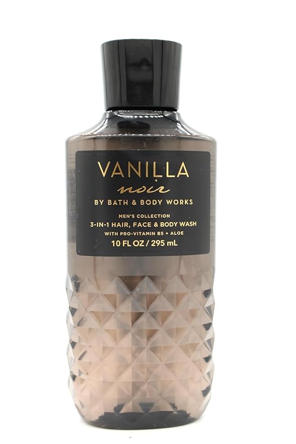 Bath and Body Men's Collection VANILLA NOIR 10oz Body Wash Shower Gel