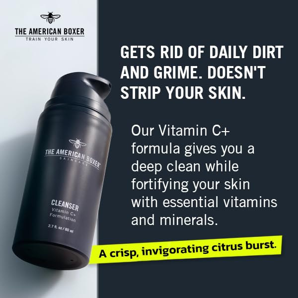 Daily Routine Skin Care Set for Men, Essential Mens Moisturizer & Face Wash, Designed for Combination Skin including Oily Skin, Dryness, Breakout Prone, Hydration & Deep Cleanse without Stripping Skin
