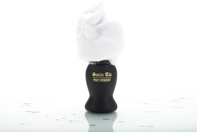 Satin Tip – The Purest, Shave Brush (Synthetic, White, Soft Touch, Case)