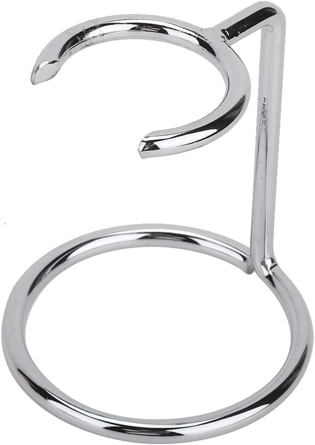 Milltrip Stainless Steel Shave Brush Stand - Men's Shaving Brush Holder Travel Shaving Brush Stand for Salon, Home, and Travel, Fits Most Shaving Brushes and Razors