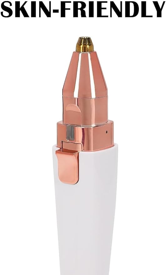 Painless Eyebrow Trimmer for Women, 2 in 1 Rechargeable Facial Hair Remover Pack of 1