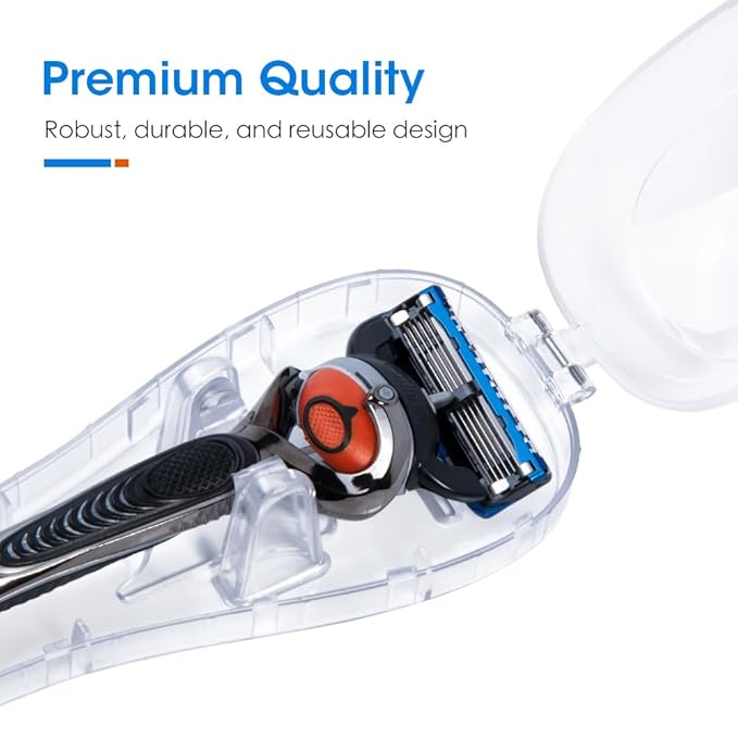 Nincha Manual Razor Travel Case Portable Plastic Manual Razor Trimmer Protector Transparent