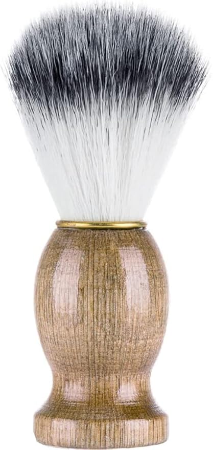 1Pc Men''S Shaving Brush With Wooden Handle Pure Nylon Men Face Cleaning Soft Shaving Brush Cosmetics Tool