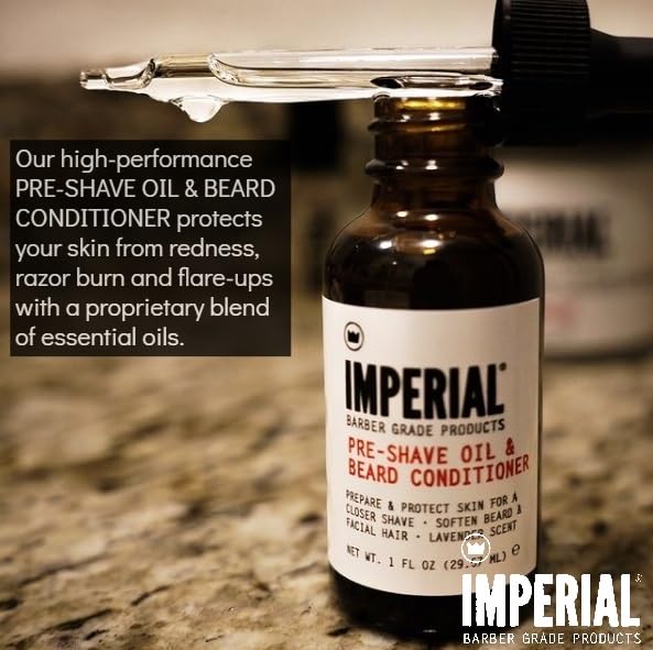 Imperial Barber Pre-shave Oil & Beard Conditioner, 1 oz