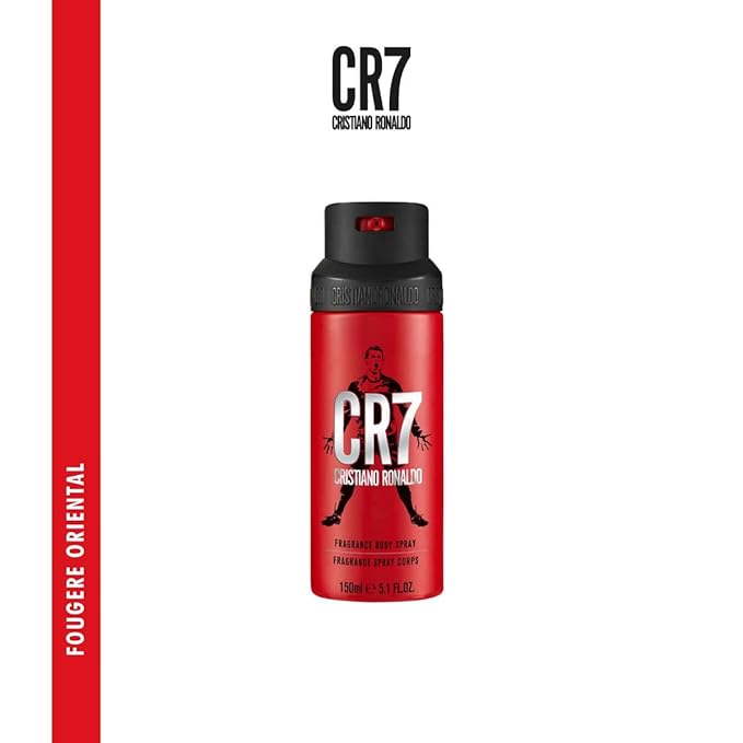 CR7 Cristiano Ronaldo - Body Spray Scent for Men - Long Lasting, Woody Fusion with Lavender, Cardamom, Tobacco, and Cedar - From Cristiano Ronaldo’s Original Men’s Fragrance Collection - 5.1 oz