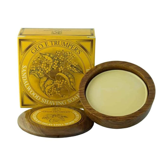Geo F. Trumper, Sandalwood Shave Soap With Wood Bowl, 80 Gram