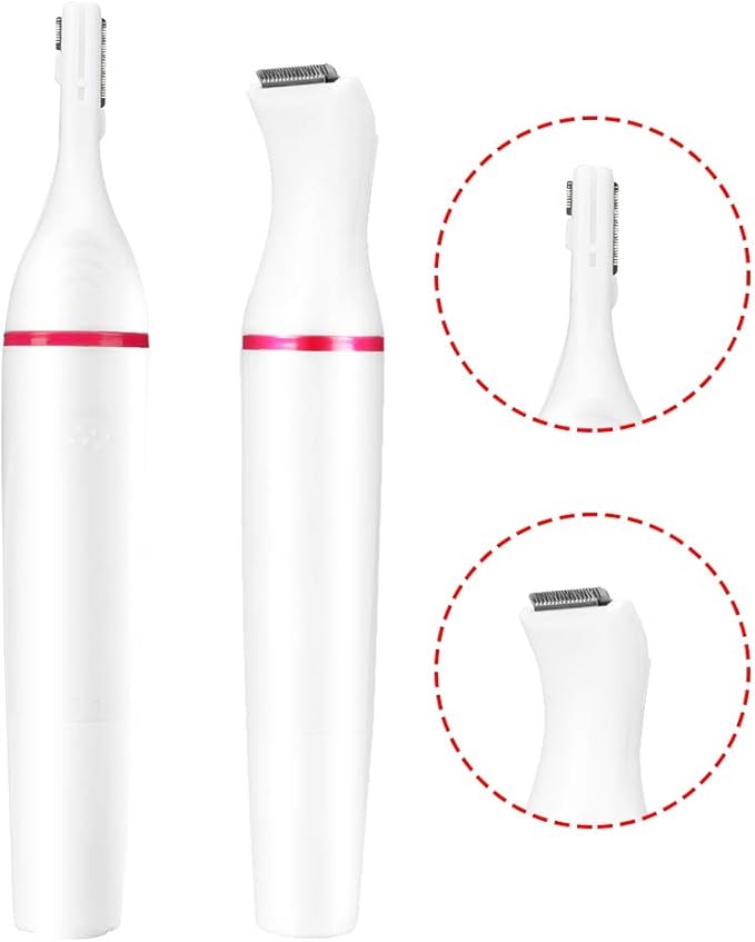 with Detachable Cutter Heads Portable Women Eyebrow Trimmer Women Hair Shaver, Women Electric Shaver, Multi-Functional for Women Men
