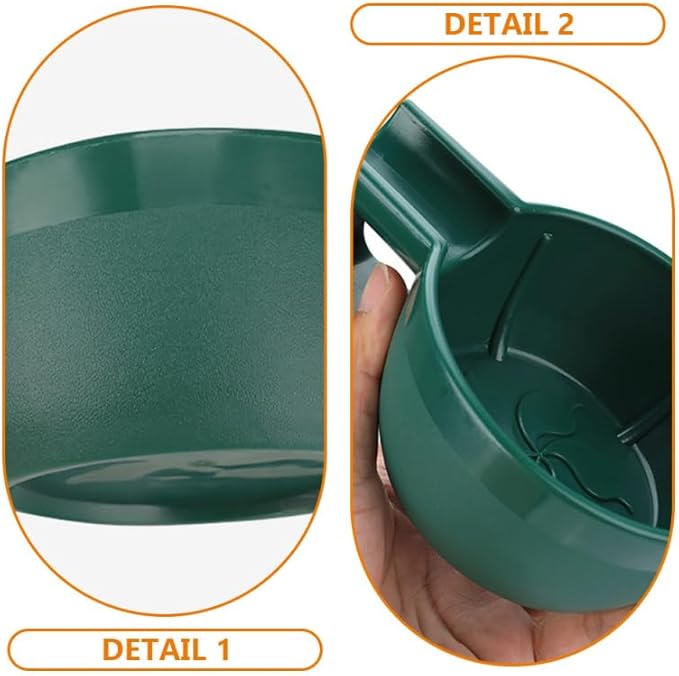 Plastic Shaving Bowl for Men Deep Shaving Soap Container Mouth Anti-slip Shave Cup Bowl for Home and Travel