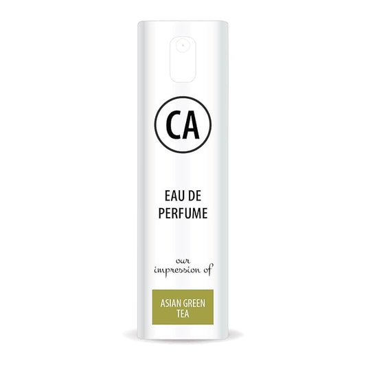 CA Perfume Impression of Asian Green Tea Unisex Eau De Parfum Citrus Aromatic Scent Long Lasting Unisex Fragrance Travel Size TSA Ready for Day and Night Wear 0.33 Fl Oz 10ml