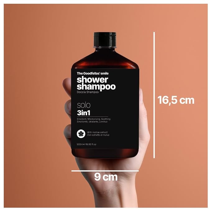 The Goodfellas' smile, SOLO Shave Soap, 3 in 1 Shower Shampoo, and Aftershave Splash Bundle, Made in Italy