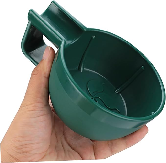 Deep Wide Mouth Shaving Soap Bowl for Men Durable Plastic Shave Container with Large Handle Lightweight and Portable Barber Shaving Cream Bubble Bowl and Travel Use