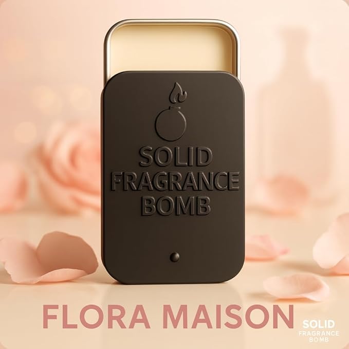 – Premium All-Natural Solid Cologne for Men & Women | Long-Lasting, TSA-Safe, Alcohol-Free, Halal, Handmade Travel Fragrance Balm (Flora Masion)