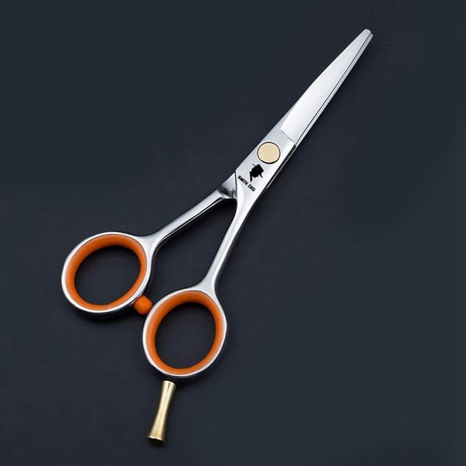 4.5" Men's Beard & Mustache Trimming, Cutting and Styling Scissors with Bag, Razor Edge Barber Shears Designed for Beard Grooming