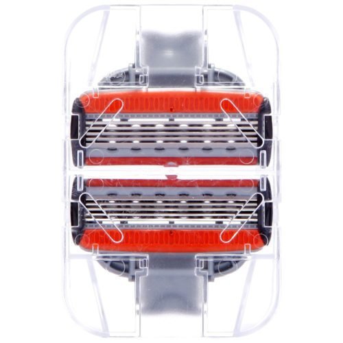Men's 5-Blade Cartridge Razor System with Trimmer + 4 Extra Cartridges