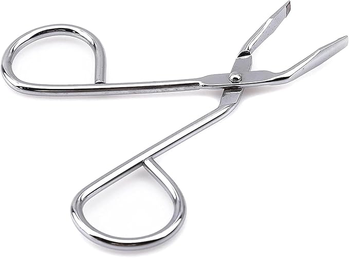 3Pcs Silver Stainless Steel Eyebrow Tweezers Scissors- Professional Shaped Slant Tip Tweezer Clip Hair Plucker for Hair and Eyebrows Personal Care, Shave and Hair Removal