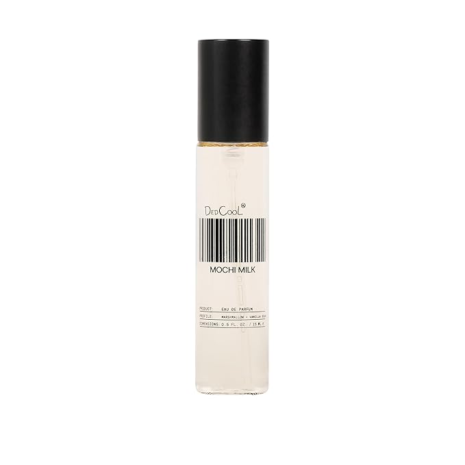 DedCool Eau de Parfum | Mochi Milk | Peach Nectar, Marshmallow & Sweet Rice Milk | Clean, Long-Lasting Unisex Fragrance | Non-Toxic, Vegan | 15 mL