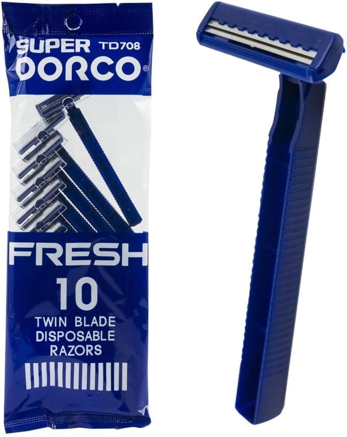 Dorco Super Fresh Twin Blade Disposable Razors - 10ct