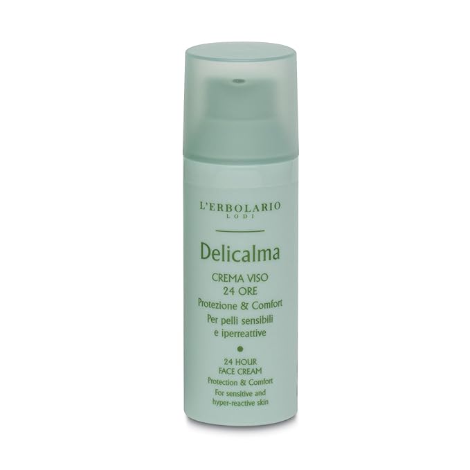 L'Erbolario Delicalma 24 Hour Face Cream – Face Moisturizer for Sensitive and Hyper-Reactive Skin – Facial Moisturizer to Reduce Irritation - 1.6 oz