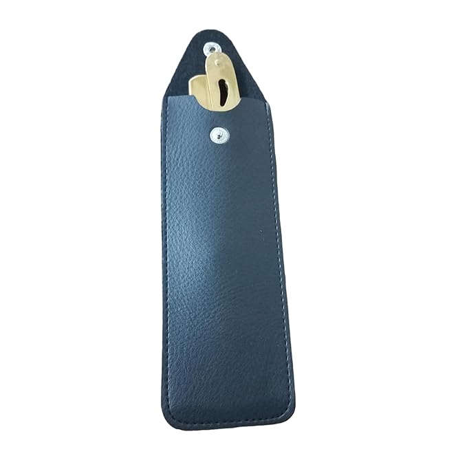 Straight Edge Professional Barber Shaving Razor for Men for Close Shaving With Storage Pouch Golden Colour