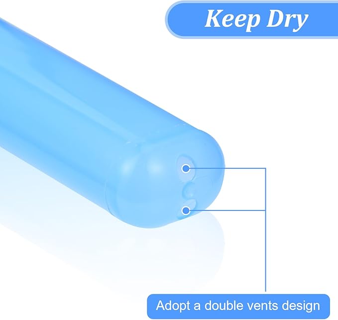 6 Pcs Toothbrush Travel Containers, Portable Plastic Toothbrush Container in Assorted Colors for Travel Camping & Daily Use