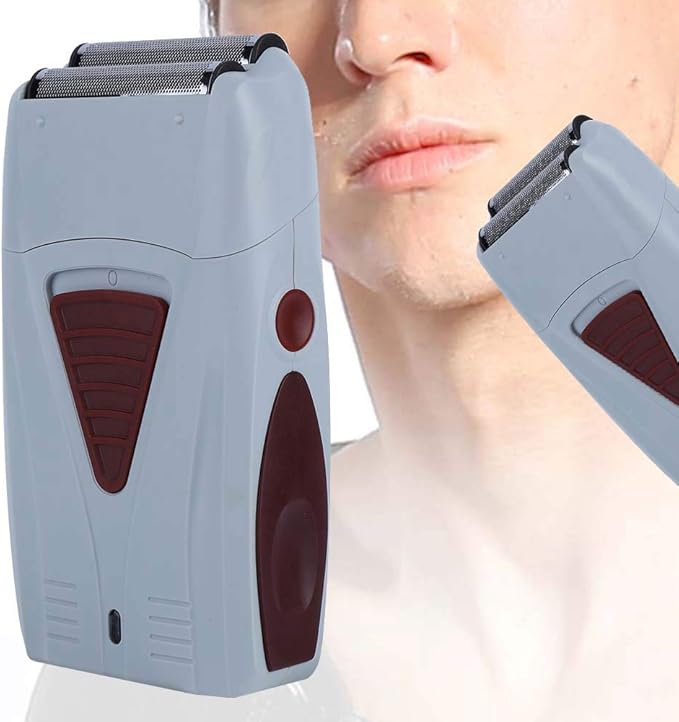 Electric Double Foil Shaver, Cordless 2-in-1 Hair Trimmer, Multifunctional Grooming Tool