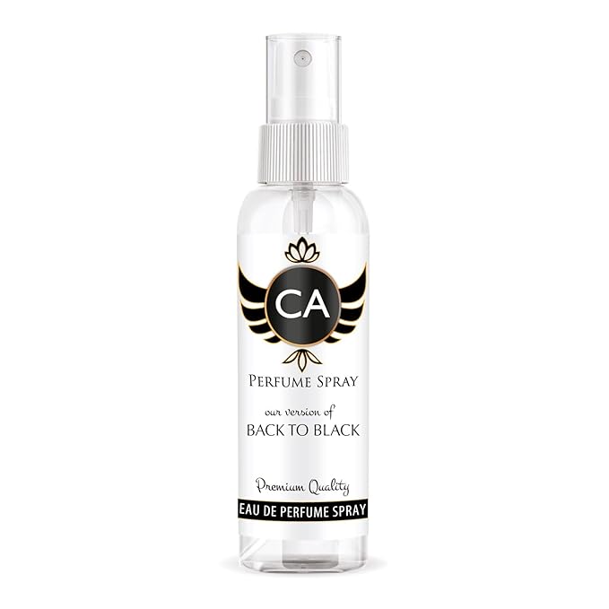 CA Perfume Eco Refill Impression of Back To Black for Unisex Amber Woody Long Lasting Fragrance Eau De Parfum 2 Fl Oz 60ml