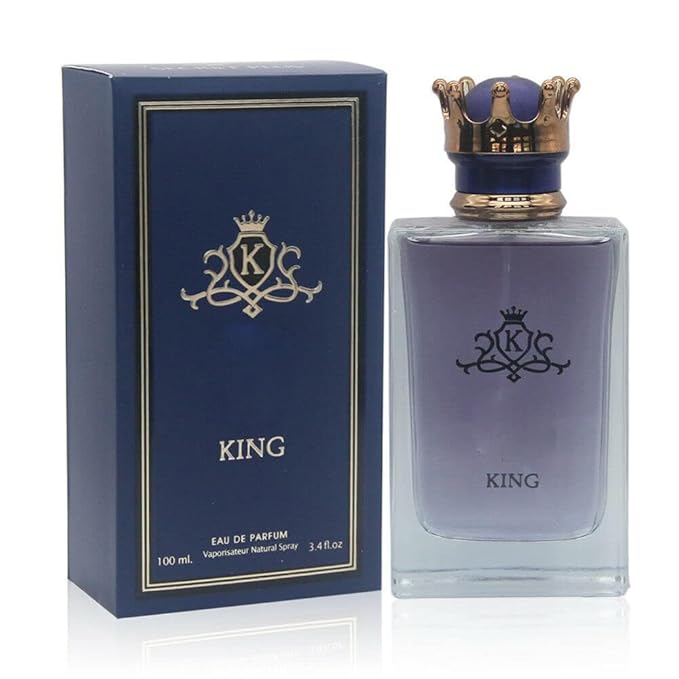 Men’s Cologne King Original Natural Spray Eau De Toilette,Long-Lasting Scent Perfume for Men Elegant Bottle - Great Holiday Gift, 3.4 Fl Oz/100 Ml
