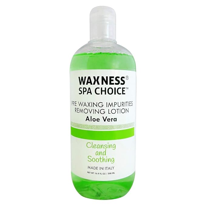 Waxness Spa Choice Pre Post Waxing Lotion Aloe Vera and Argan Oil 2 X 16.9 fl oz / 500 ml