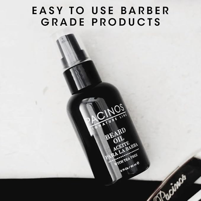 Pacinos Beard Oil - Hair Growth Moisturizing Oil with Natural Ingredients - 2 oz