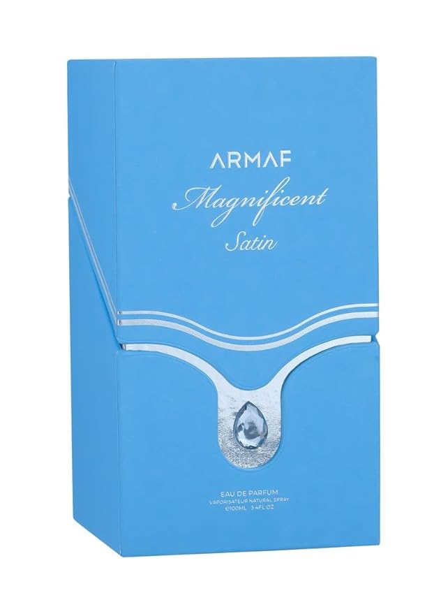 Armaf Magnificent Satin for Men Eau de Parfum Spray, 3.4 Ounce