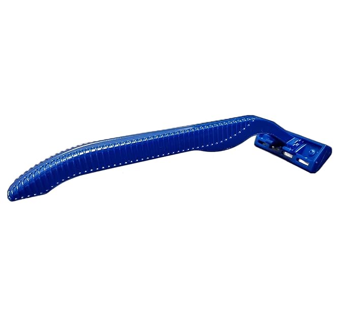 Disposable Twin Blade Razor [Pack of 100] Professional Blue Easy Grip Throw Away Single Use Body Shaving Razors for Silky Smooth Shave for Men and Women with Sensitive Skin – Home, travel, homeless