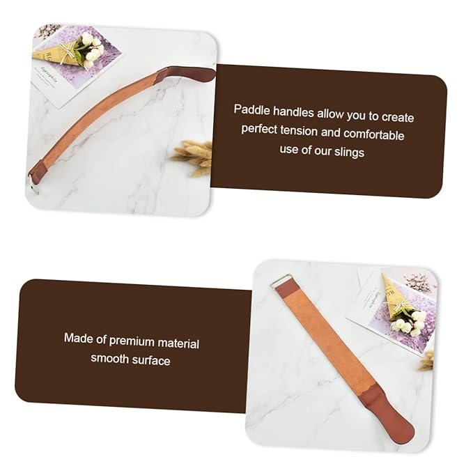 Straight Strop Dual-sided Artificial Leather Sharpening Strap for Manual Shaver for Home and Barber Shop Use Practical Hair Removal Tool Hanging Eyelet