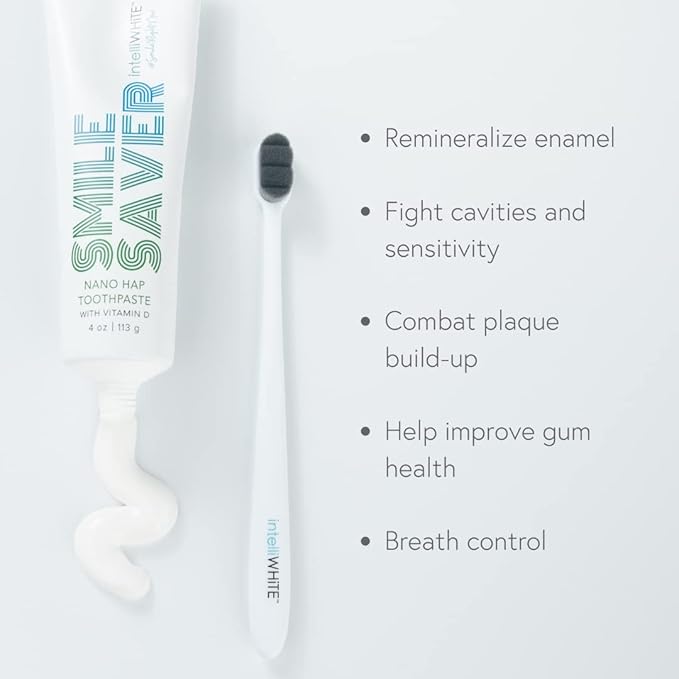 Smile Saver Hydroxyapatite (HAP) & Vitamin D Fluoride-Free Concentrated Toothpaste with Xylitol; Helps Deposit Minerals to Tooth Surface