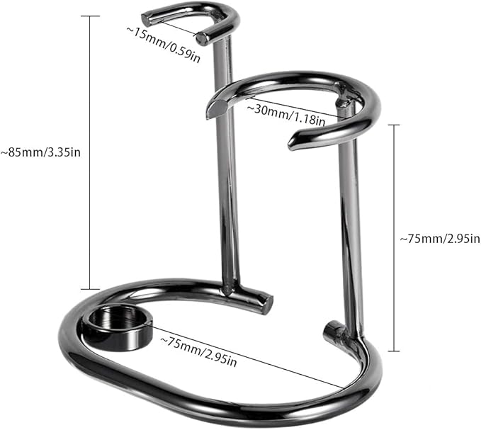 Grandslam Shaving Razor and Brush Stand Universal Holder for Safety Razor and Straight Razor Storage Shave Brush Holder