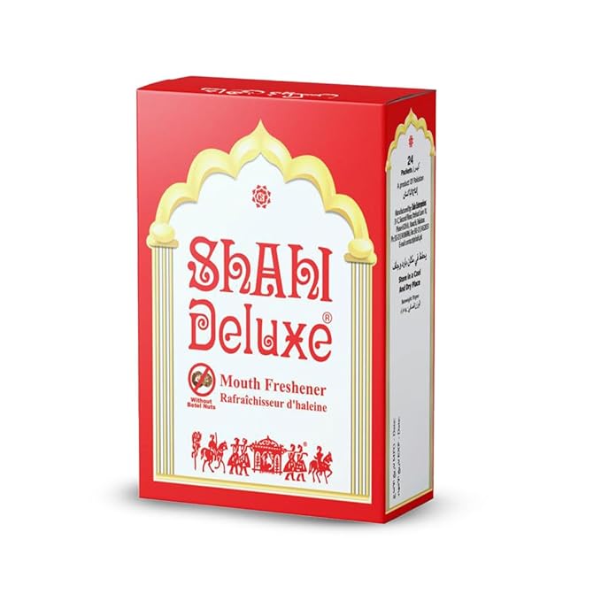 Shahi Deluxe, 48 PCS in 1 Box, Export Quality , Big Boxes,Natural Mouth Freshener (Pack of 04) Shipped from USA