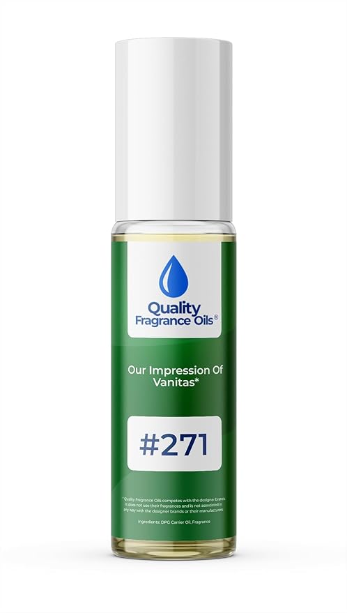 Quality Fragrance Oils' Vanitas for Women Impression #271 | Long-Lasting Perfume Oil, Alcohol-Free, Strong Scent, 10ml Roll-On | Affordable Alternative to Designer Fragrances