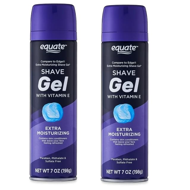 Generic 2 PACKS Shave Gel with Vitamin E, Extra Moisturizing, 7 oz, White