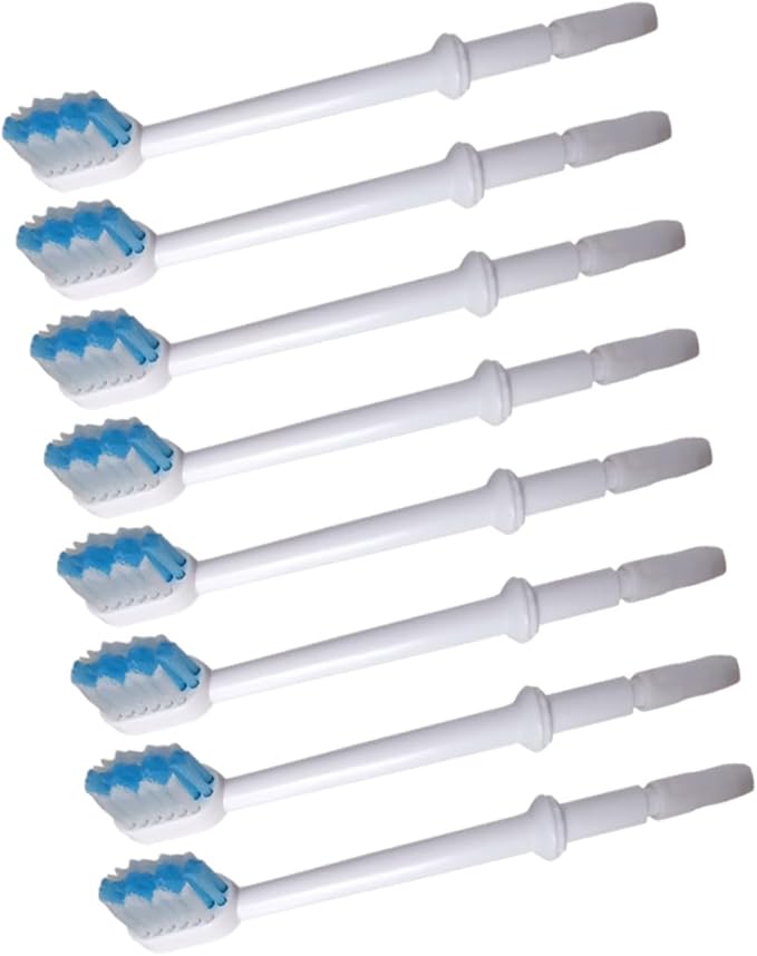 24pcs Oral Irrigator Replacement Brush Heads Brush Heads Oral Irrigator Accessories Replace Every Months for Hygiene