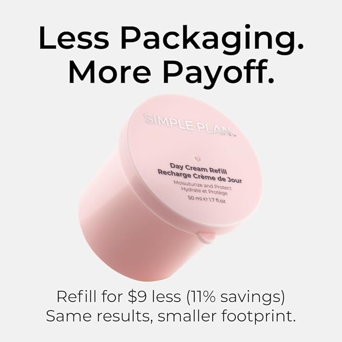 SIMPLE PLAN Advanced Moisturizing Day Cream – Hydrating Face Moisturizer with Hyaluronic Acid & Ceramides, Fragrance-free Facial Moisturizer for Women & Men, Daily Moisturizer for Sensitive Skin 50 ML