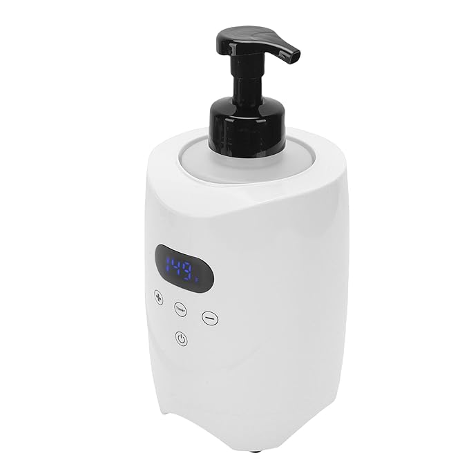 ZJchao Shaving Foam Warmer Machine, Professional Lather Heater for Warm Thick Foam with Temperature Display for Home Use and SPA Salons, Hair Salons, Dressing Rooms (US Plug 110V)