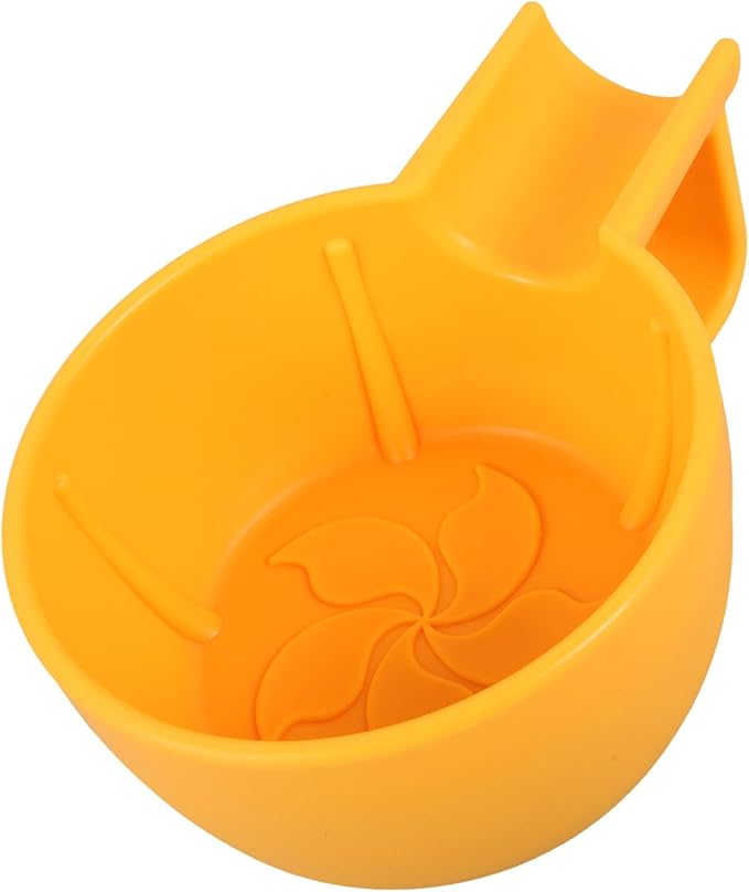 Beaupretty Natural Shaving Cream Bowl Wide Mouth Thickened Yellow Plastic Shave Soap Bowl for Men’s Wet Shaving and Skin Care Anti-drop Decorative for Home Use