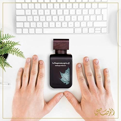 RASASI La Yuqawam Ambergris Showers Eau De Parfum Men - 75 Ml (2.5 Oz) Arabian Perfume For Men With Leather & Galbanum Essence Long Lasting Perfume For Sophisticated Men - Luxurious Men Perfumes