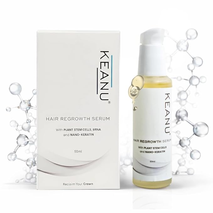 Hair Growth Serum, 0% Min.oxidil for Men & Women Advanced Hair Regrowth, Exosome Thinning Hair' Serum Stimulates Growth Biotin Serum, Scalp Treatment W Plant Stem Cells & Nano-Keratin - 1.7 fl oz