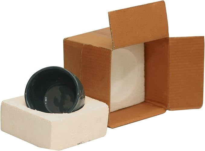 3x4 Inch Shaving Bowl for Men, Handmade Pottery Ceramic Shaving Soap & Cream Bowl – Portable Shaving Mug for Dad & Grandpa by ABHANDICRAFTS (AB-SBOWL-006)