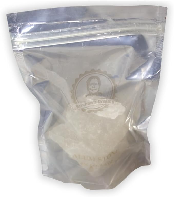 Alum Stone 8.8 oz (250g) – Natural Phitkari Crystal for Shaving, Deodorizing & Personal Hygiene | Organic Fitkari Rock