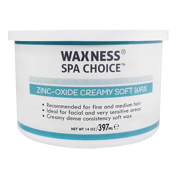 Waxness Spa Choice Assorted Soft Wax Tins 14 oz Pack of 3 - Rose, Lavender Zinc Oxyde
