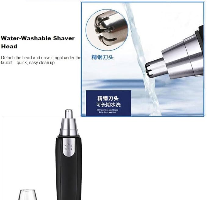 2 Pack Electric Nose Hair Trimmer, Professional Ear Hair Trimmer, Battery Powered Trimmer for Women Men (Battery Not included)