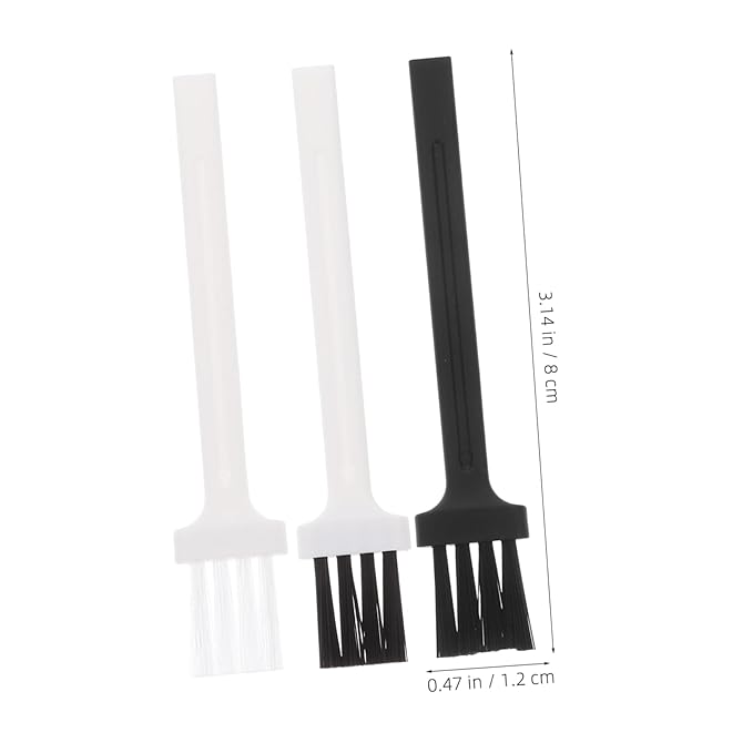 MERRYHAPY 60pcs Portable Keyboard Cleaner Brush Electric Shaver and Laptop Dust Brush for Cleaning Keyboards Circuit Boards Usb Ports and More Black White Black White