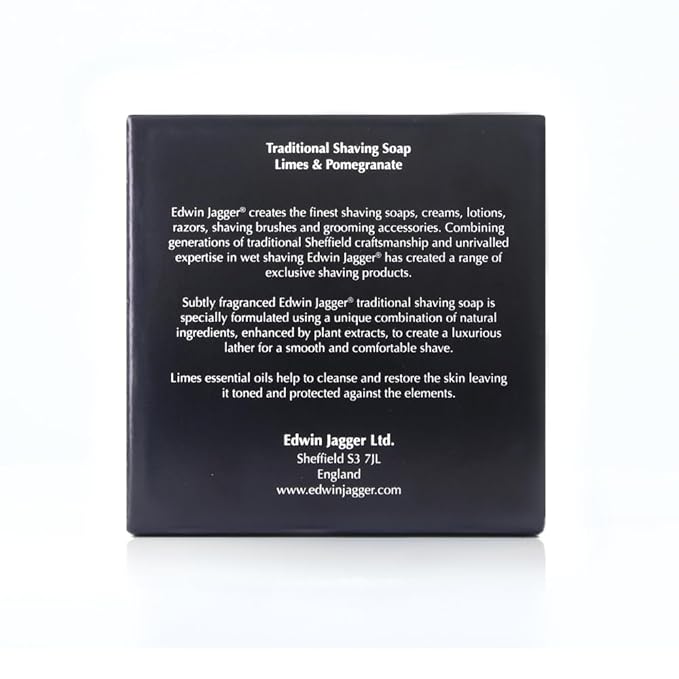 Edwin Jagger Limes & Pomegranate 99.9% Natural Traditional Shaving Soap 2.3 oz Refill